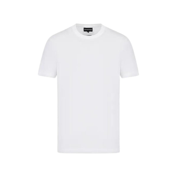 Emporio Armani T-Shirt T-shirt Uomo con logo in rilievo ton sur ton Bianco - Francavilla Moda